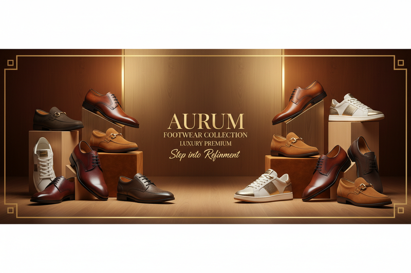 Men's Footwear - Brown Gold