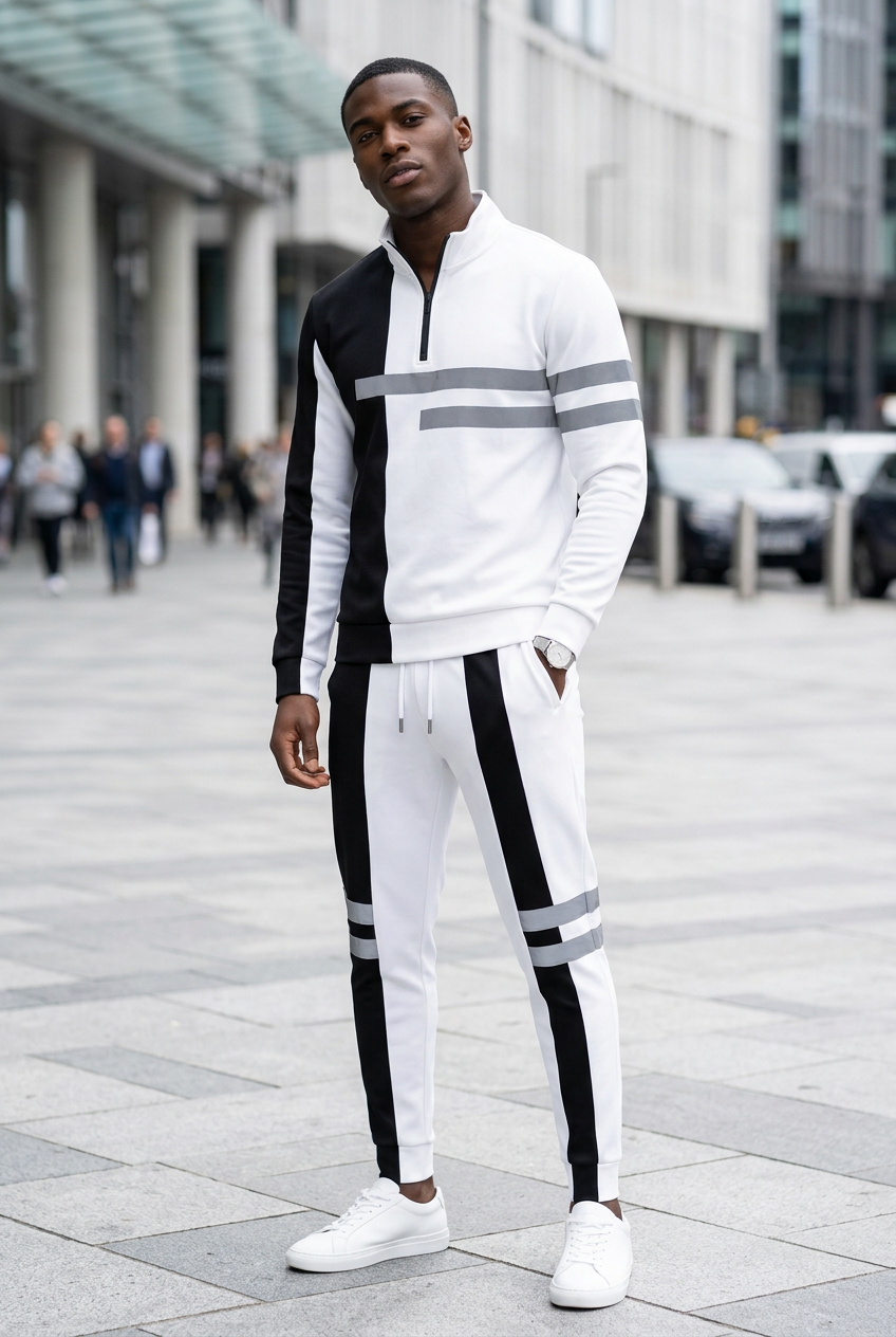 #1 — Black Model Hero, Black & White Set, Urban