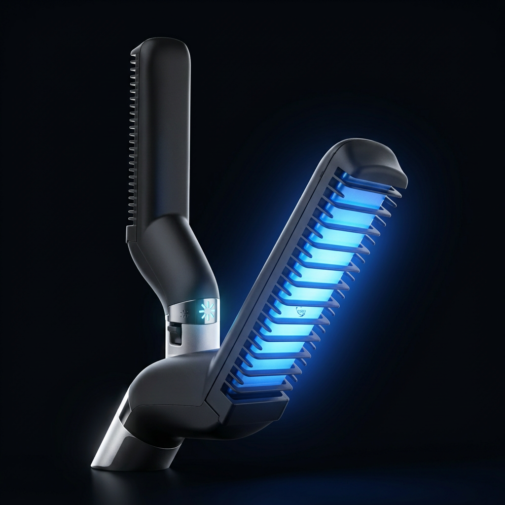 #1 — Dark Background, Blue Glow Profile Shot