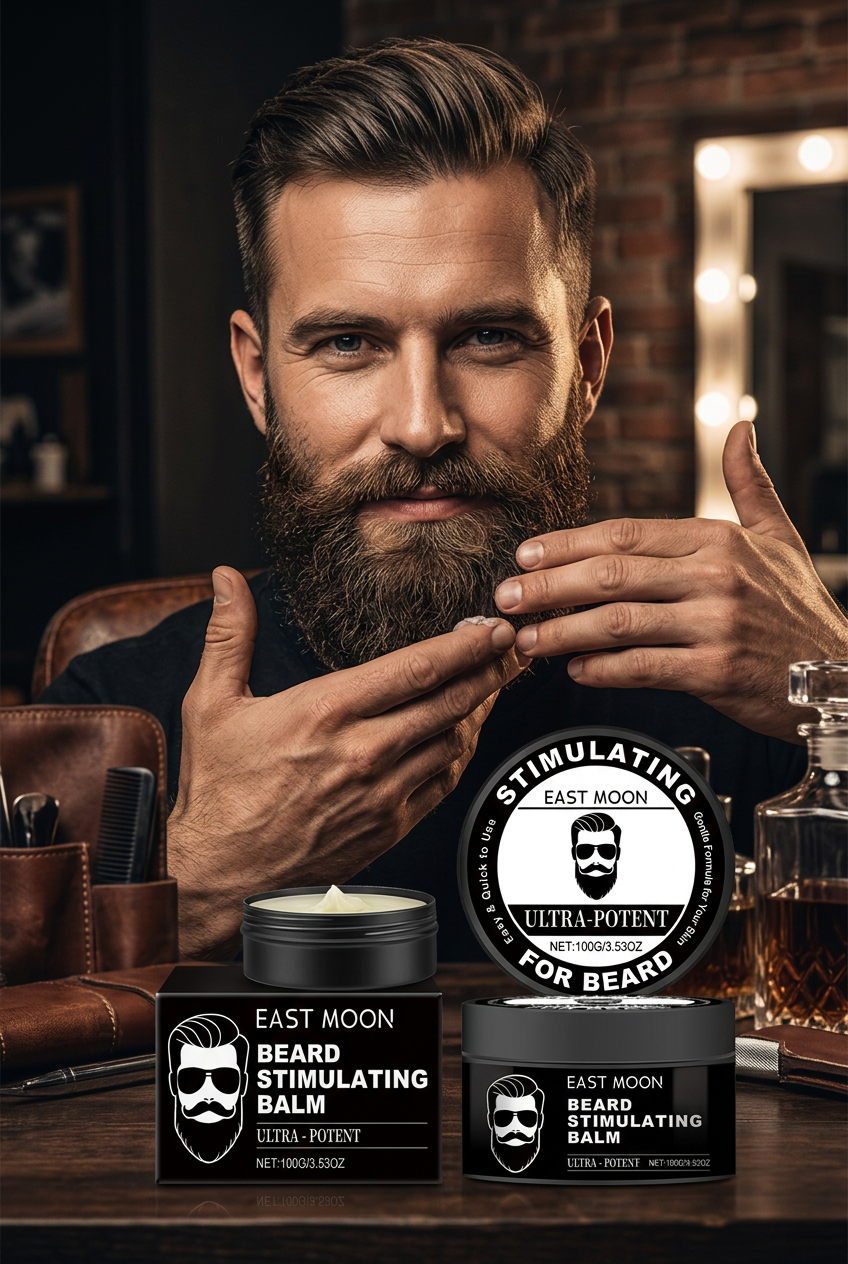 #1 — Lifestyle Hero, Man Applying Beard Balm