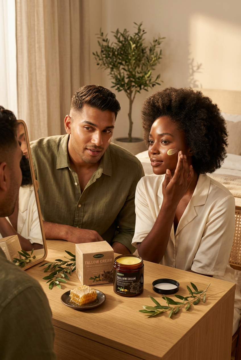 #1 — Lifestyle, Man & Woman, Morning Skin Ritual