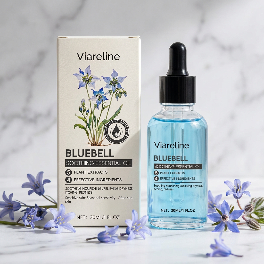 #1 — Viareline Bluebell Bottle + Box on Marble