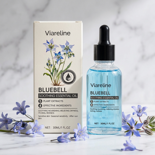 #1 — Viareline Bluebell Bottle + Box on Marble