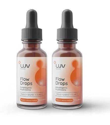 Brand New LUV Health Flow Drops (Mushroom Supplement) - Factory Sealed