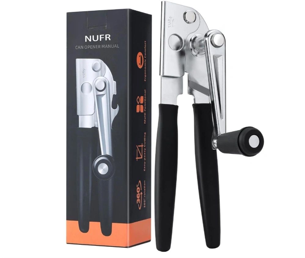 NUFR Heavy Duty Crank Can Opener - Brand New in Box