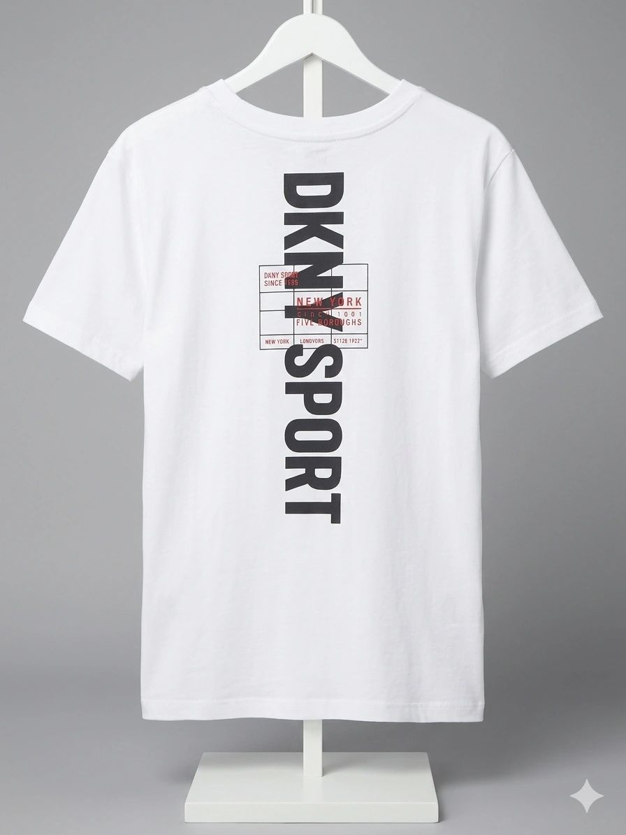 DKNY Sport Boys 2-Piece Activewear Set - White Tee & Camo Joggers (Youth Size 12)