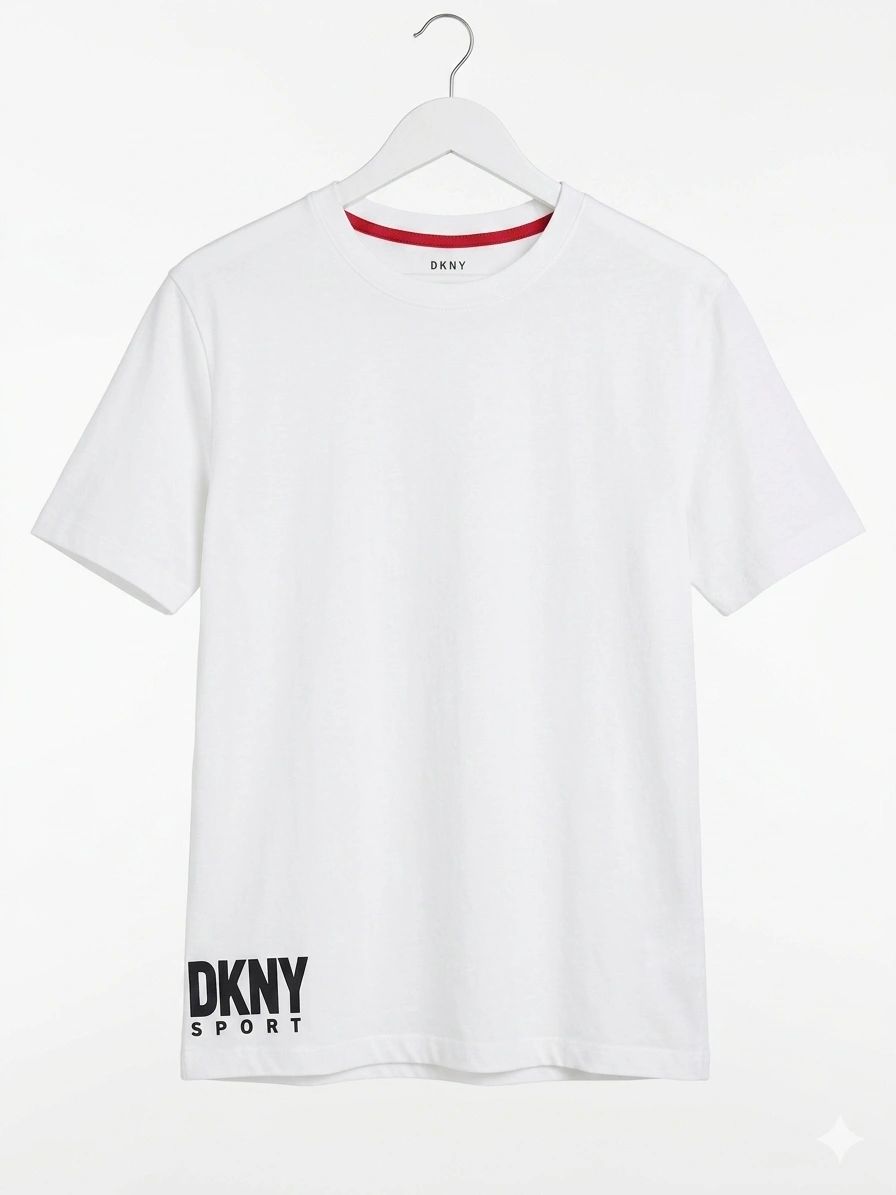DKNY Sport Boys 2-Piece Activewear Set - White Tee & Camo Joggers (Youth Size 12)