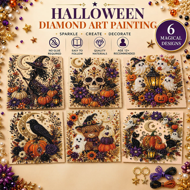 Haunted Sparkle | Halloween Diamond Art Painting Kit