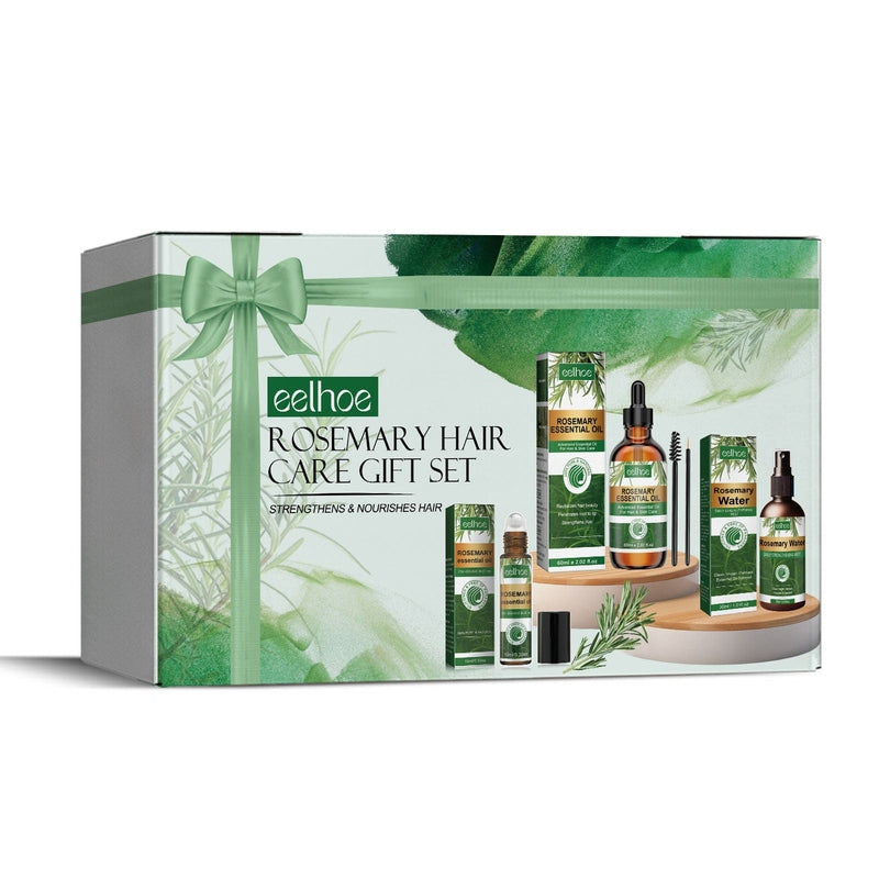 Rosemary Hair Care Gift Set & Scalp Derma Roller by Eelohoe