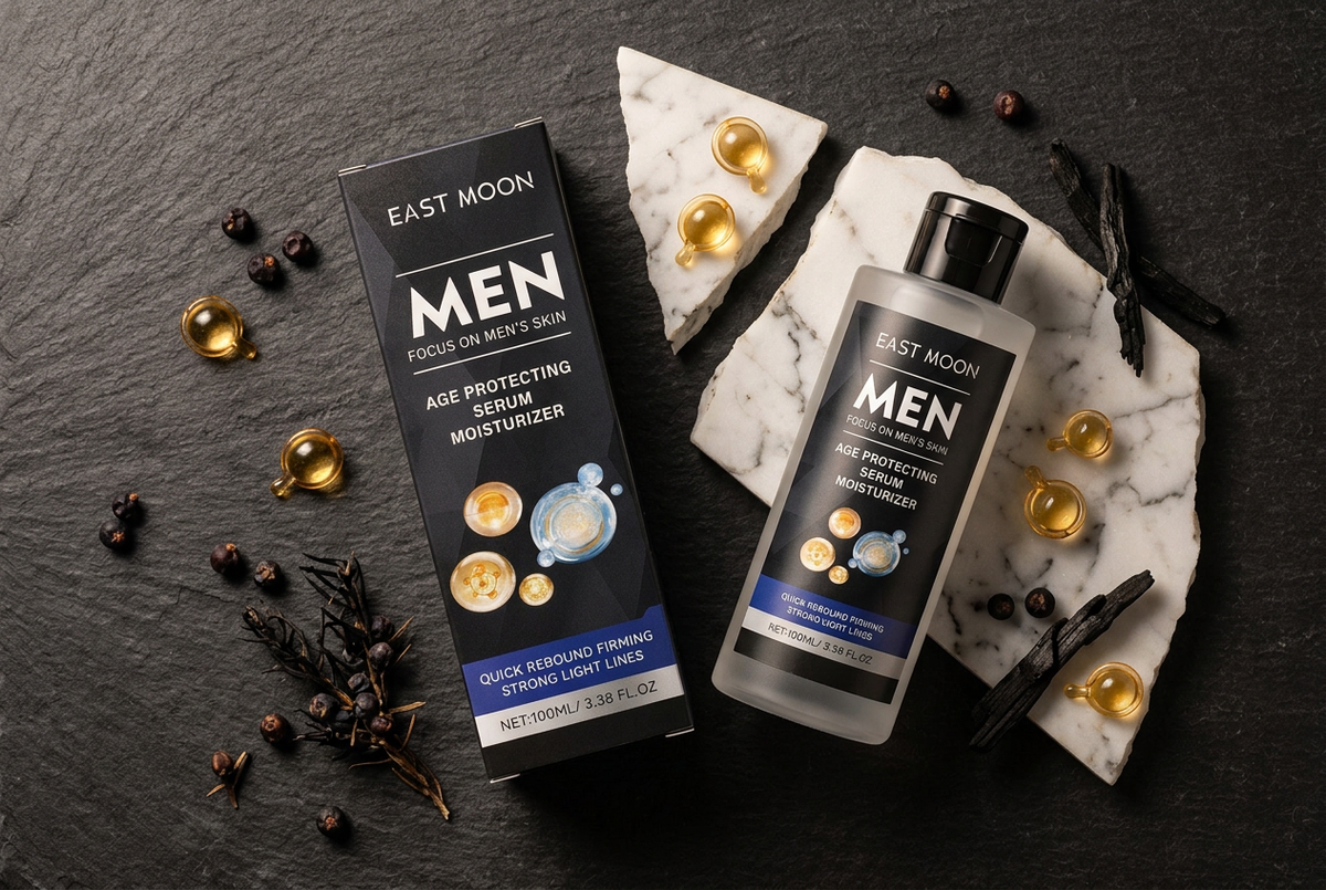#2 — Flat Lay, Gold Peptide Sphere Styling