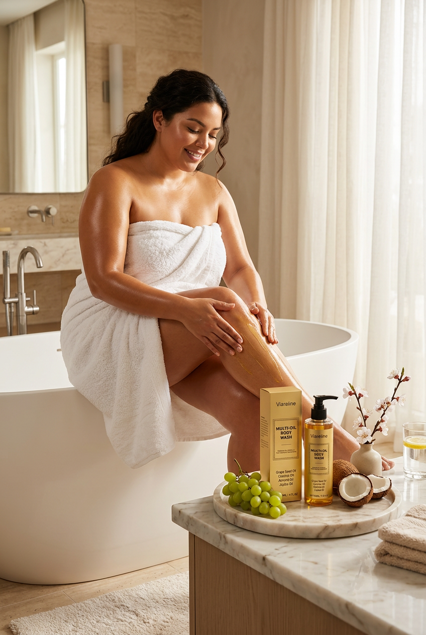 #2 — Lifestyle, Curvy Latina Woman, Bathtub, Spa Ritual