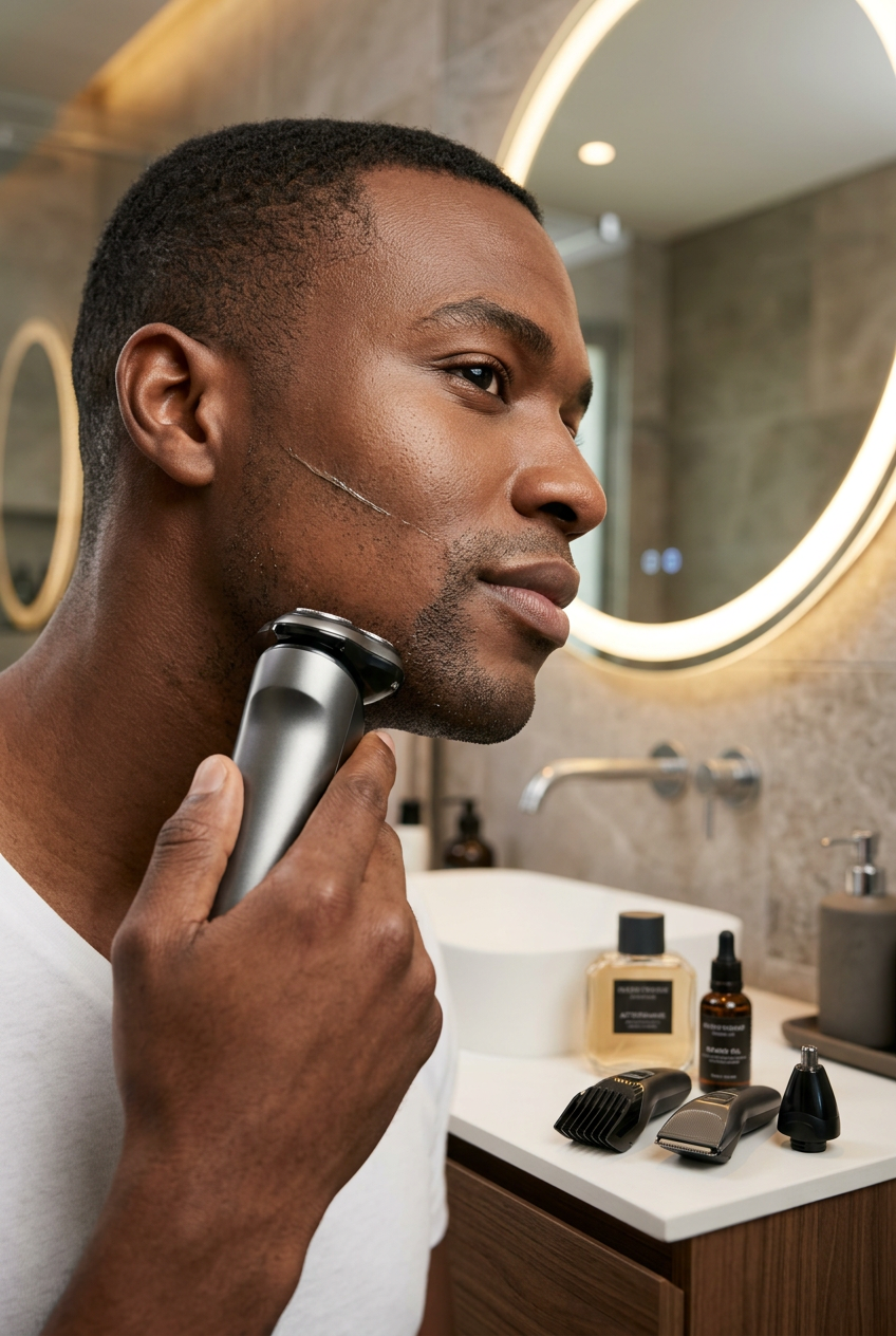 #2 — Lifestyle Hero, Man Shaving