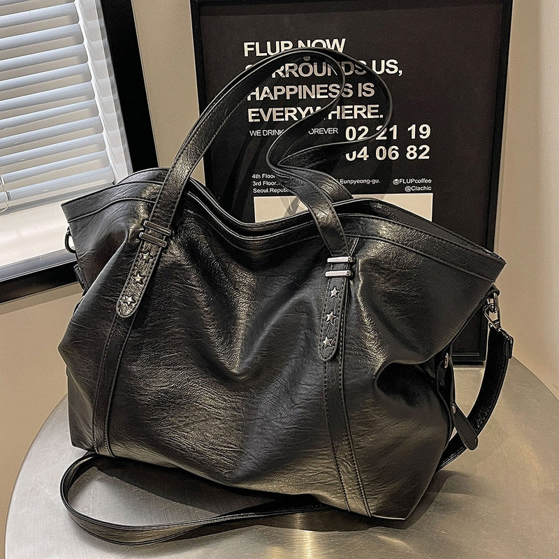 Arendelle Vintage Soft PU Leather Tote Bag