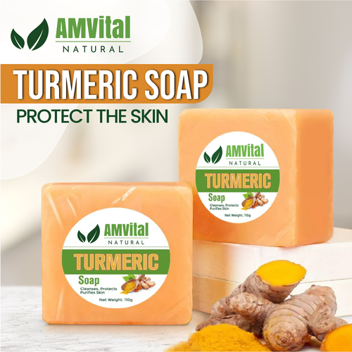 AMVital Turmeric Soap Bar for Face & Body