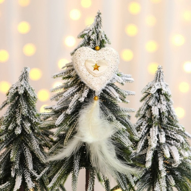 Feather Christmas Ornament Pendants