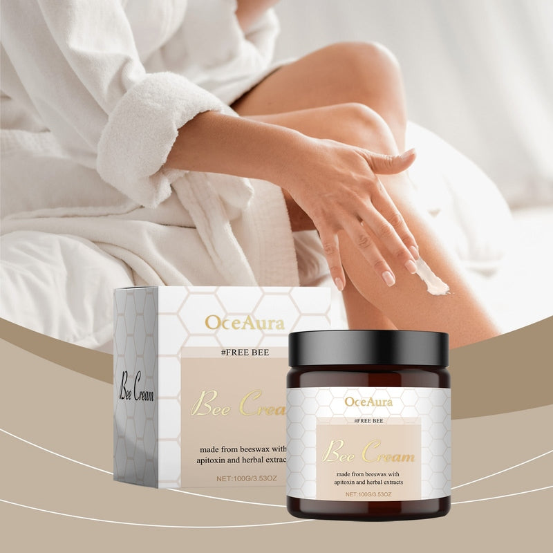 Daily skincare routine using OceAura Bee Venom Body Cream