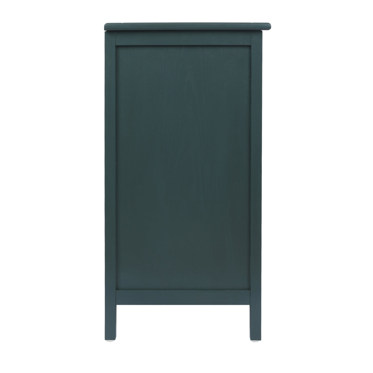 The Wren | Three-Drawer Green Rattan Dresser