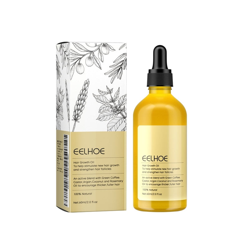 Rosemary Hair Growth Oil  by EELHOE– Coffee & Argan Nourishing Scalp Treatment for Thicker Hair