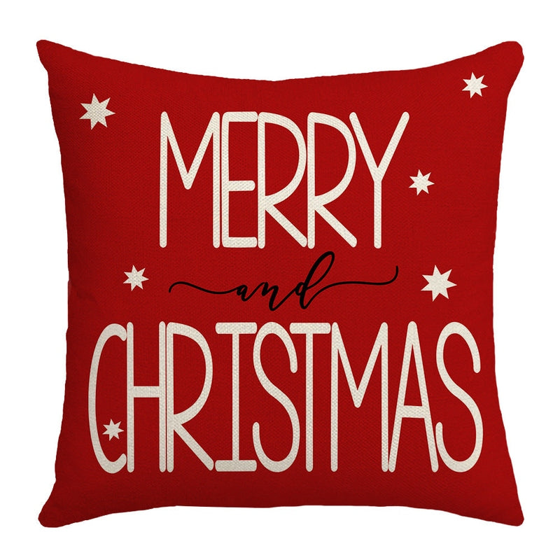 Christmas Printed Pillow Cover – Festive Designs, 45×45cm (4 Styles)