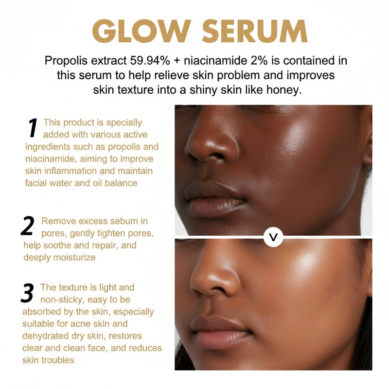 EELHOE Glow Serum benefits for reducing inflammation and improving skin texture