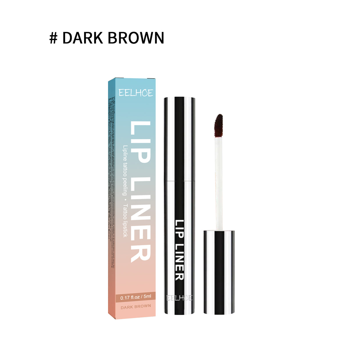 EELHOE Luxury Waterproof Peel Lip Liner – Lanolin & Raspberry Extract Lip Definer in 3 Shades