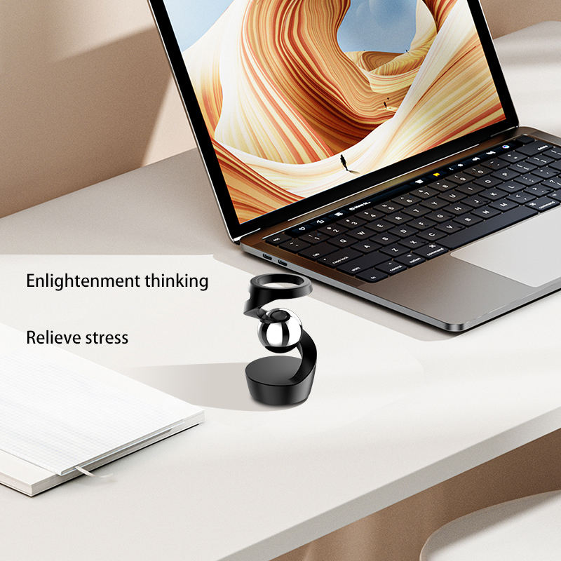 Desktop Floating Gyroscope – Aluminum Alloy Magnetic Spinning Desk Toy