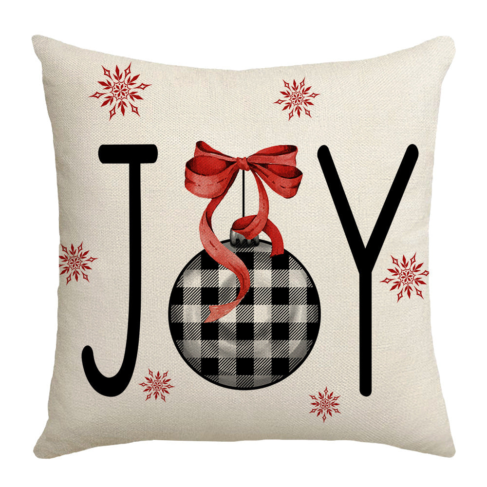 Christmas Printed Pillow Cover – Festive Designs, 45×45cm (4 Styles)