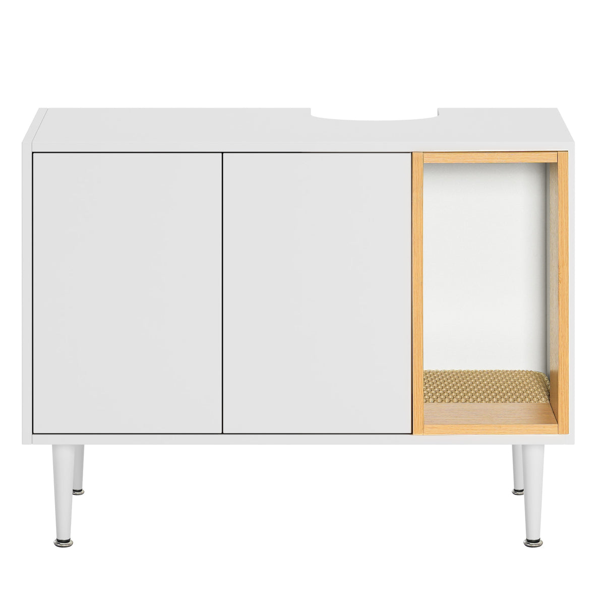The Tuckaway | Bathroom Sink Cabinet & Hidden Litter Box Enclosure