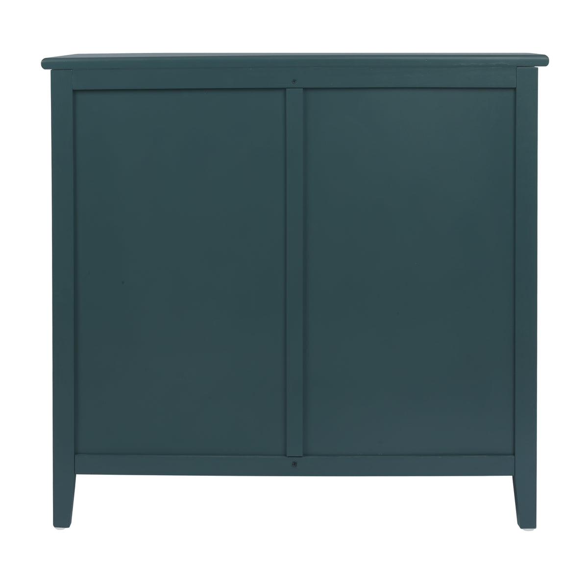 The Wren | Three-Drawer Green Rattan Dresser