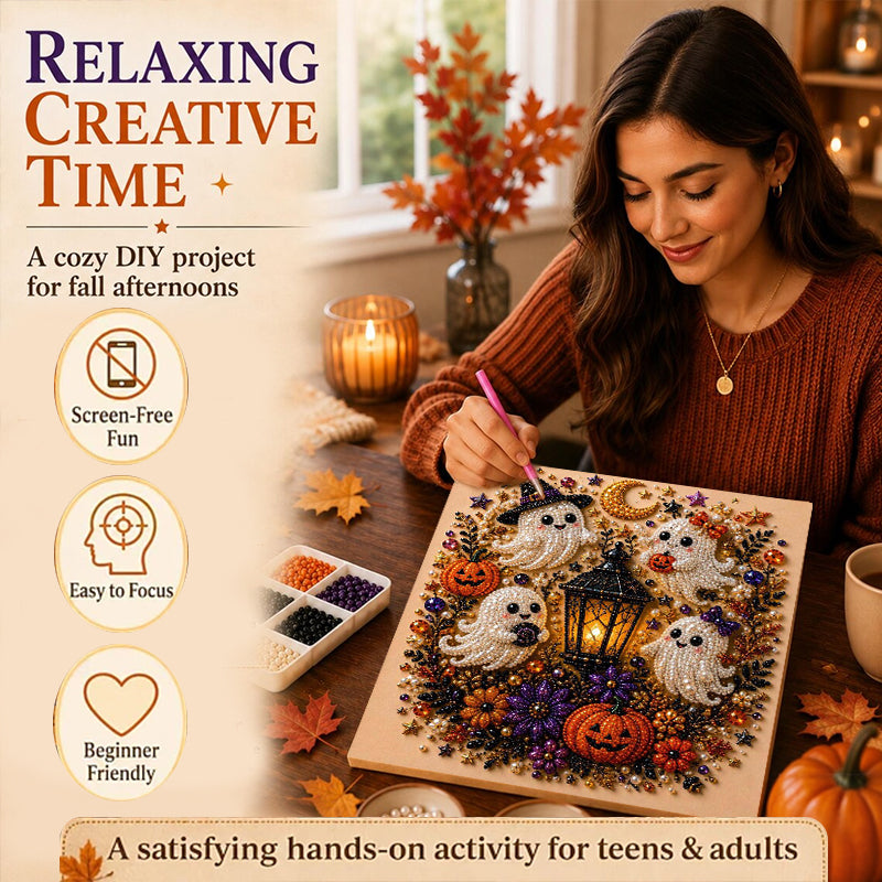 Haunted Sparkle | Halloween Diamond Art Painting Kit