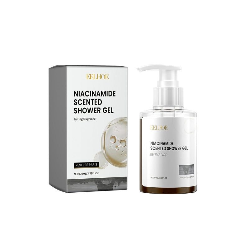 EELHOE Luxury Niacinamide Brightening Shower Gel – Strawberry & Jasmine Deep-Cleansing Body Wash