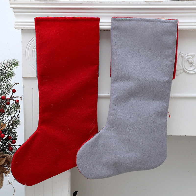 Rudolf Christmas Stocking Gift Bag – Candy & Treat Sack (2 Styles)