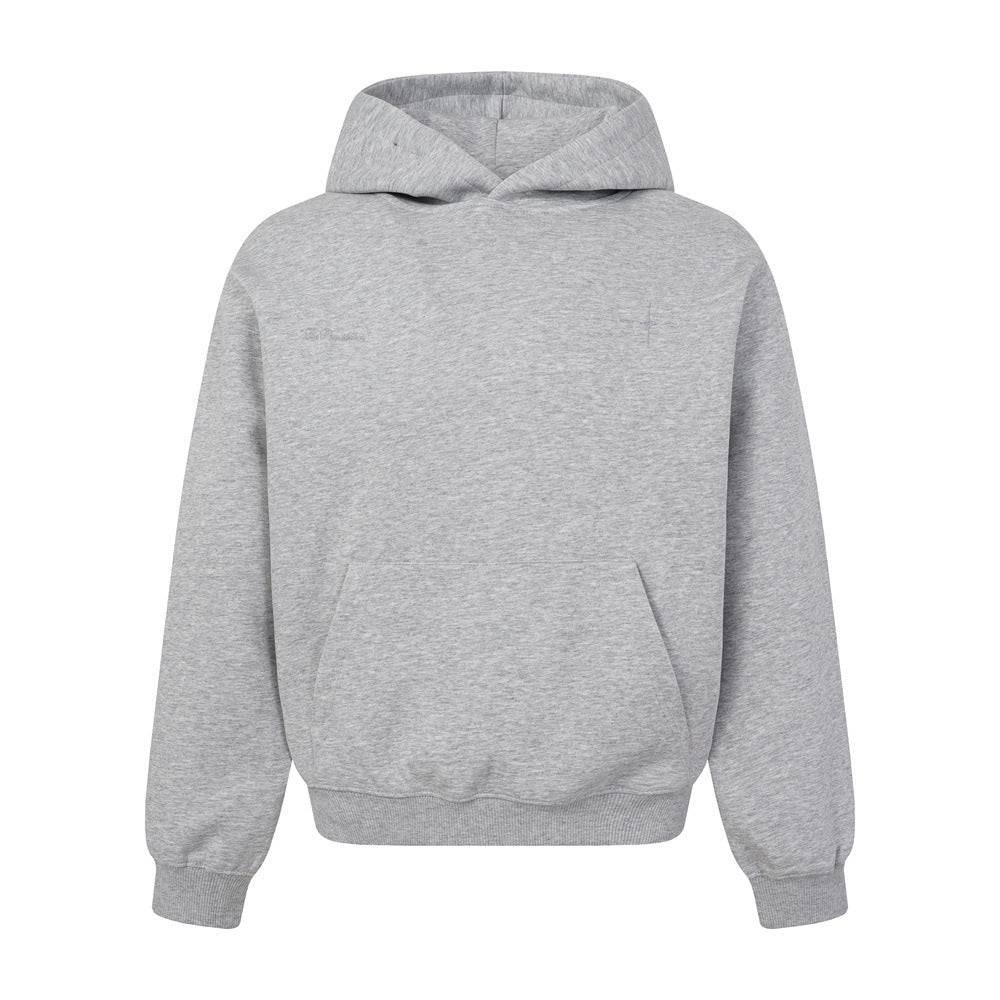 Men's Oversized Embroidered Hoodie | Street Style Cotton Blend