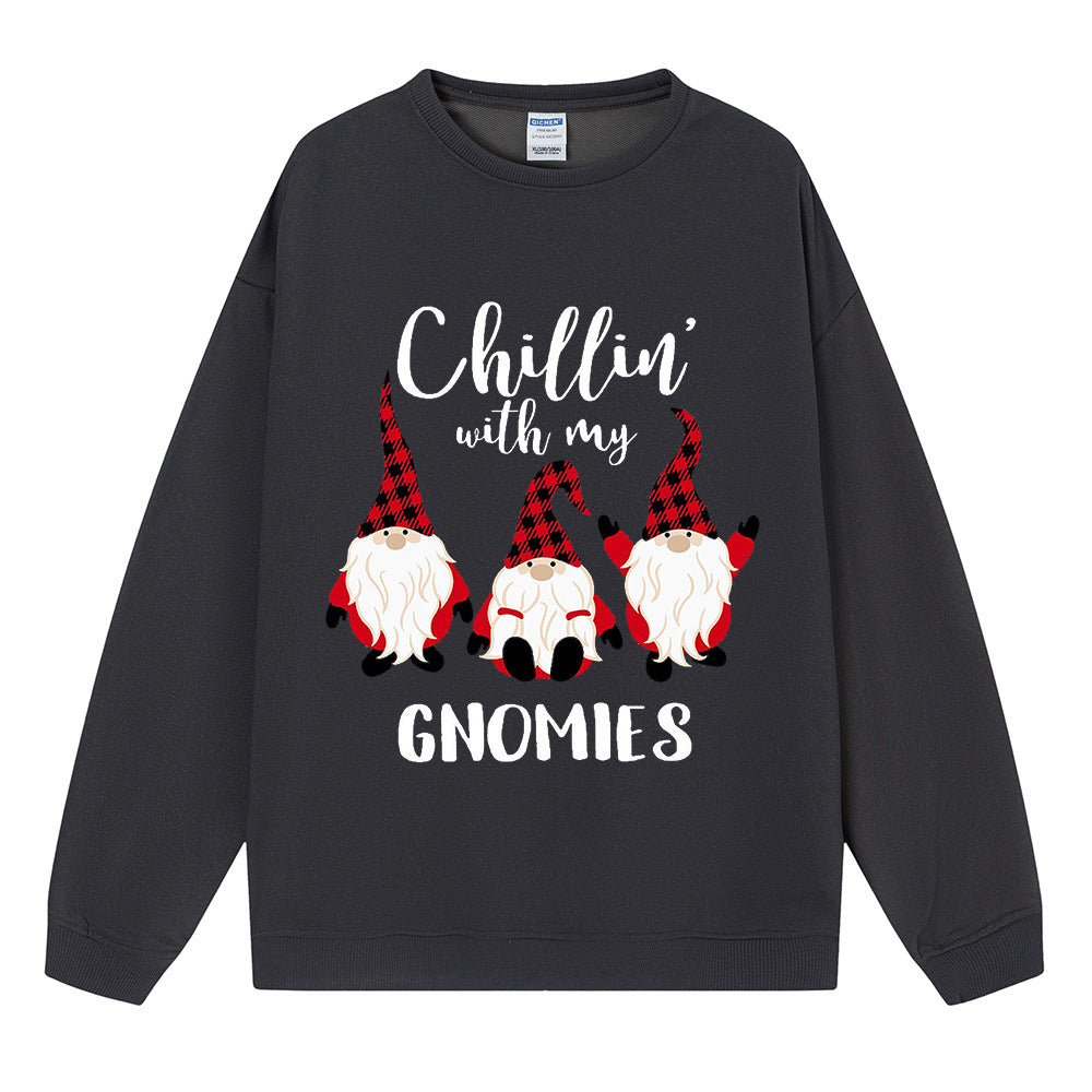 Christmas Three Little Gnomes Print Sweater