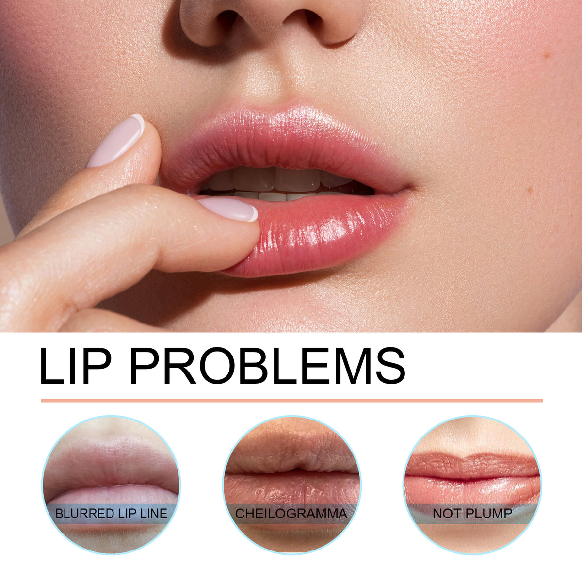 EELHOE Luxury Waterproof Peel Lip Liner – Lanolin & Raspberry Extract Lip Definer in 3 Shades
