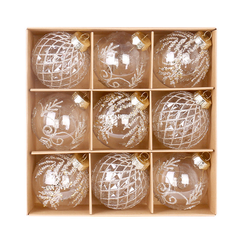 Christmas Ball Ornament Gift Box Set – 9 Pack