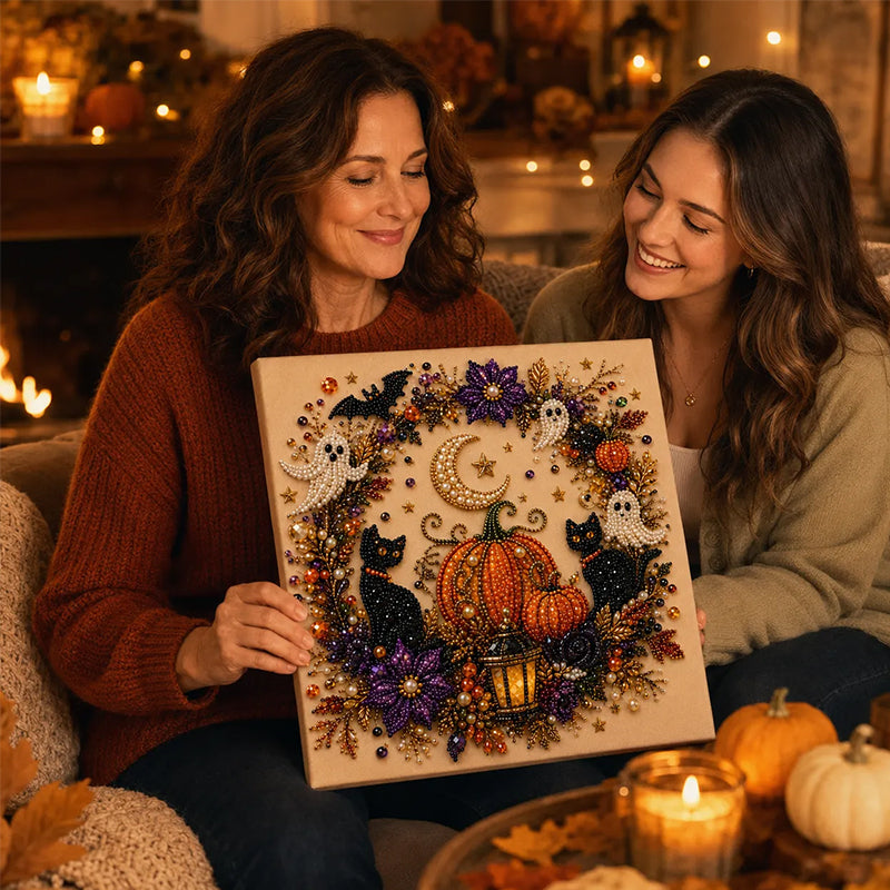 Haunted Sparkle | Halloween Diamond Art Painting Kit