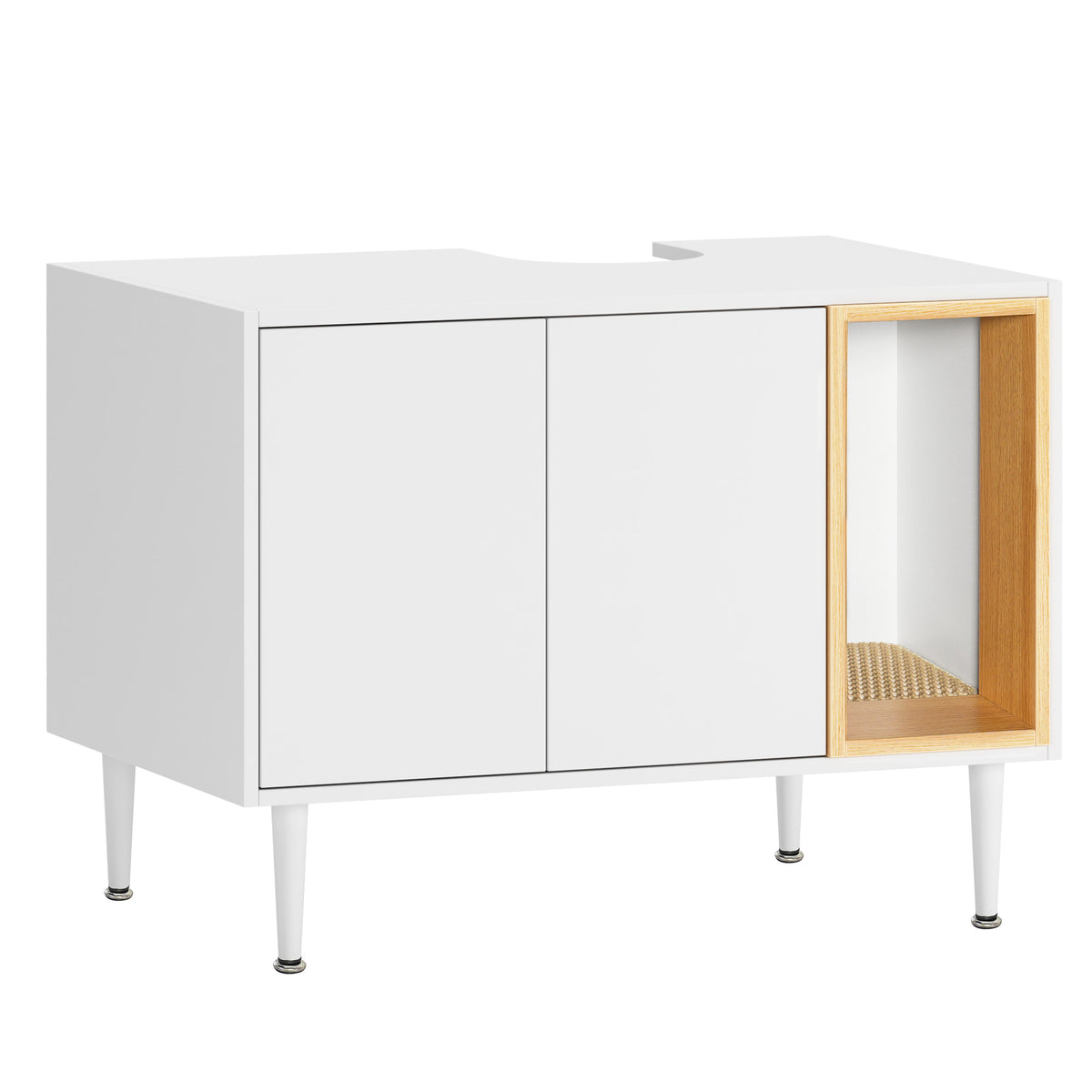 The Tuckaway | Bathroom Sink Cabinet & Hidden Litter Box Enclosure