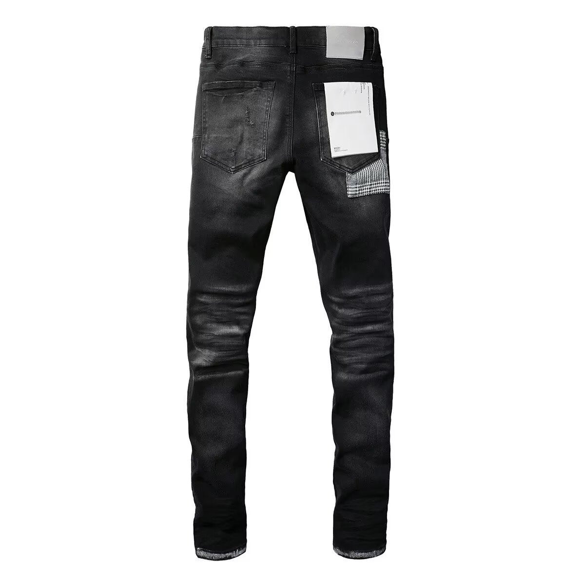 Men's Slim Straight Black Jeans | Stretch Denim | Slim Fit