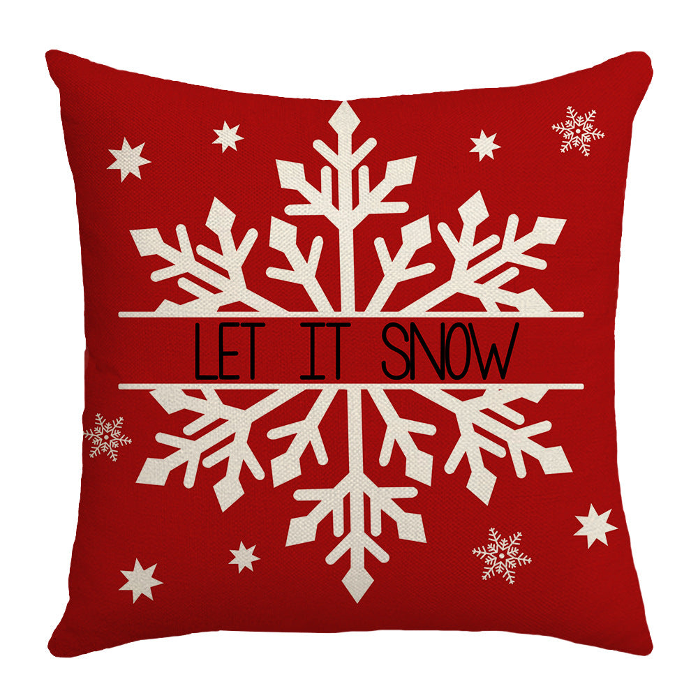 Christmas Printed Pillow Cover – Festive Designs, 45×45cm (4 Styles)