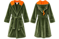 Wonder Nation Boys Green Dinosaur Hooded Robe - Size Medium (8) - Like New