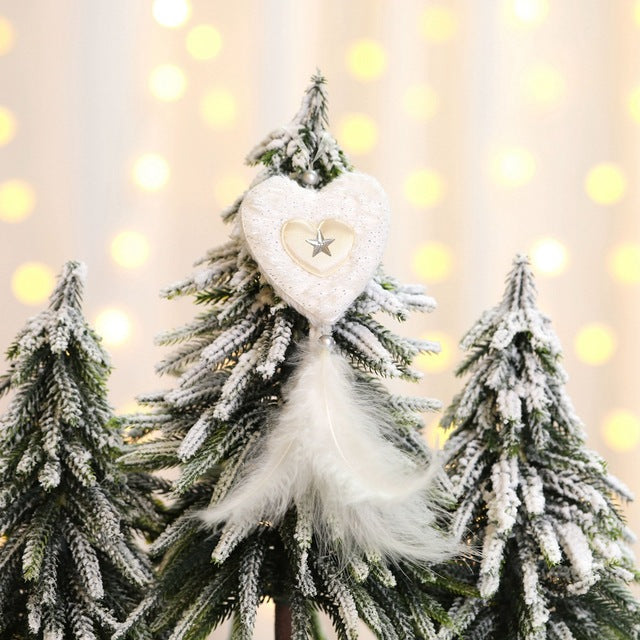 Feather Christmas Ornament Pendants