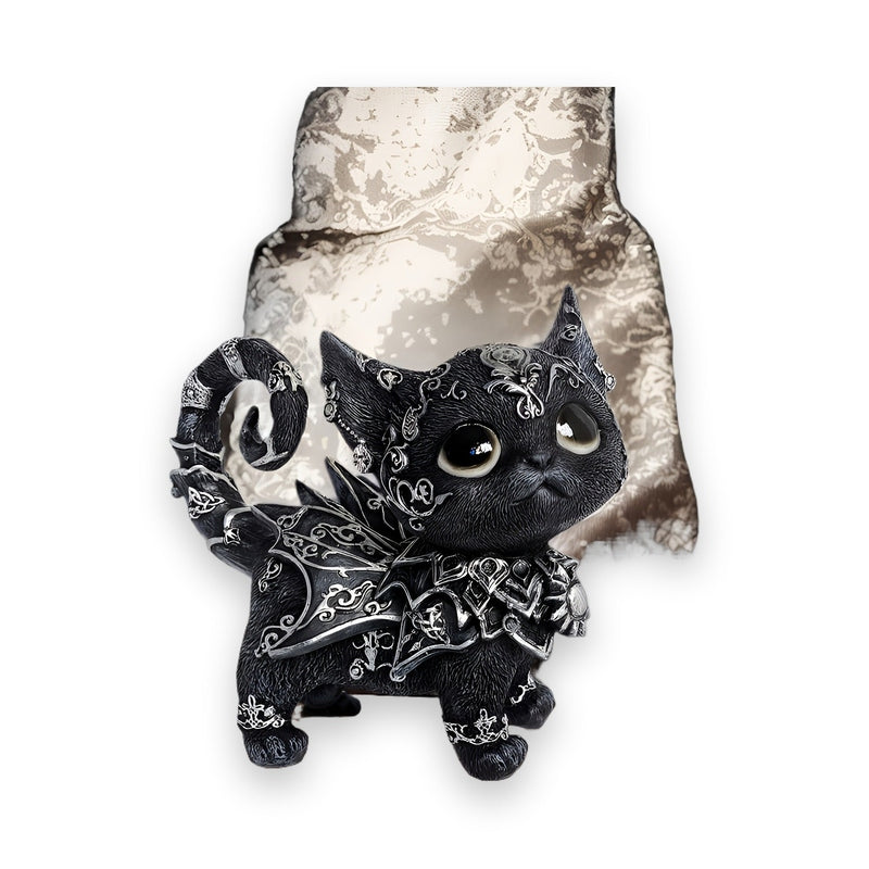 Cute Black Cat Resin Figurine – Home Decor Shelf & Desk Accent