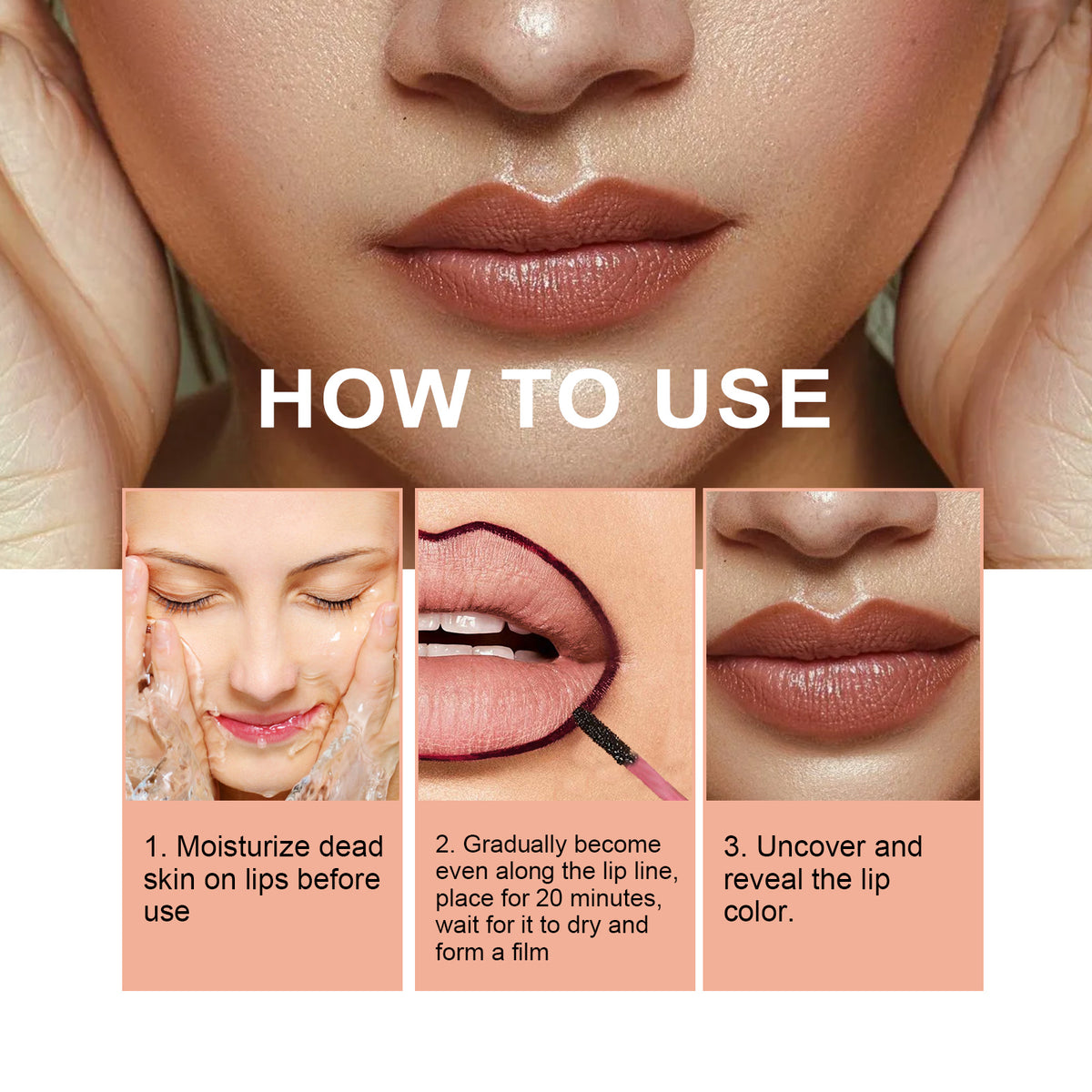 Luxury Peel Lip Liner – Hyaluronic Acid & Vitamin E Plumping Lip Mask in 3 Shades