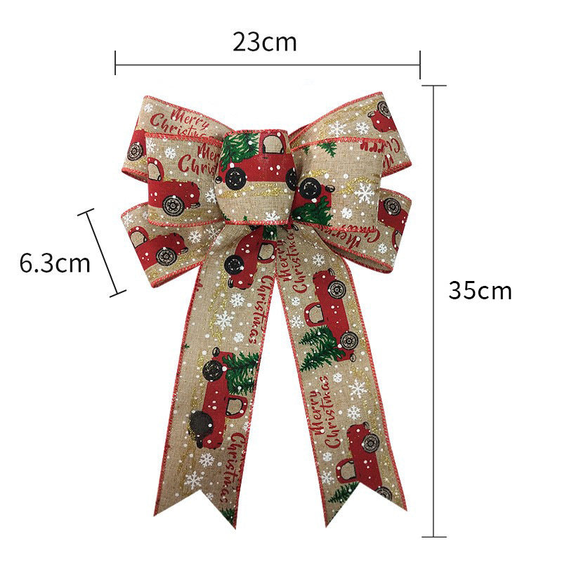 Christmas Ribbon Bows – DIY Decorative Gift Bows (23cm × 35cm)
