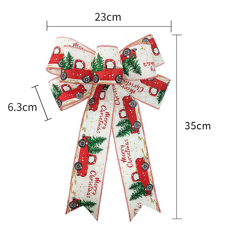 Christmas Ribbon Bows – DIY Decorative Gift Bows (23cm × 35cm)
