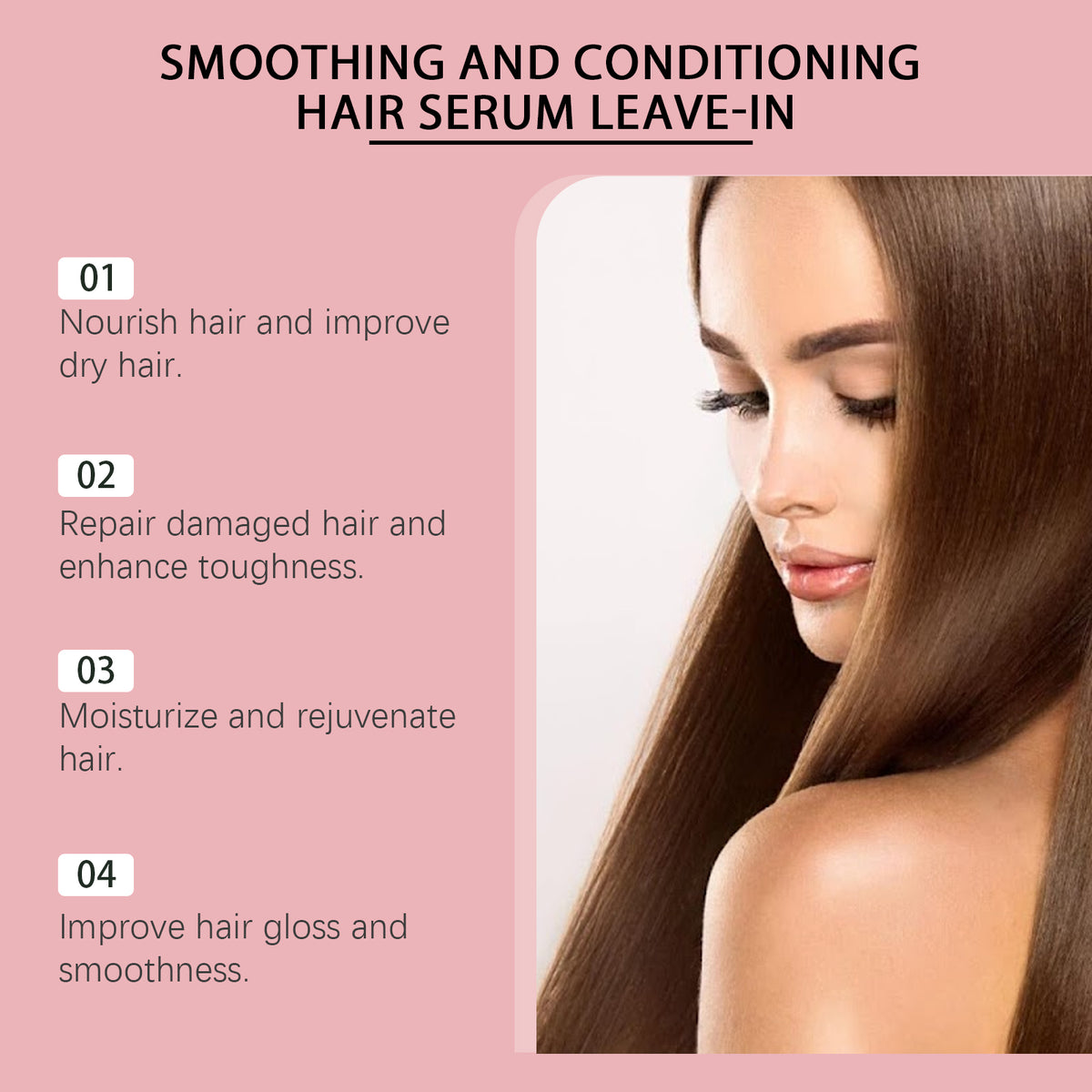 Hoegoa Luxury Leave-In Hair Serum – Rosemary, Begonia & Batana Oil Frizz-Control & Strengthening Essence