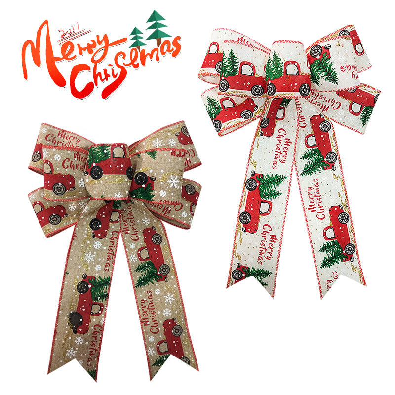 Christmas Ribbon Bows – DIY Decorative Gift Bows (23cm × 35cm)