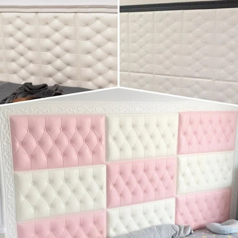 Anti-collision Foam Wallpaper Bedside Sticker | Self-adhesive Soft 3D Wall Padding for Children's Room