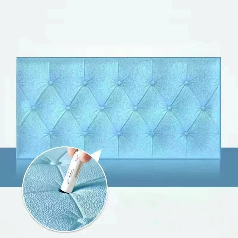Anti-collision Foam Wallpaper Bedside Sticker | Self-adhesive Soft 3D Wall Padding for Children's Room